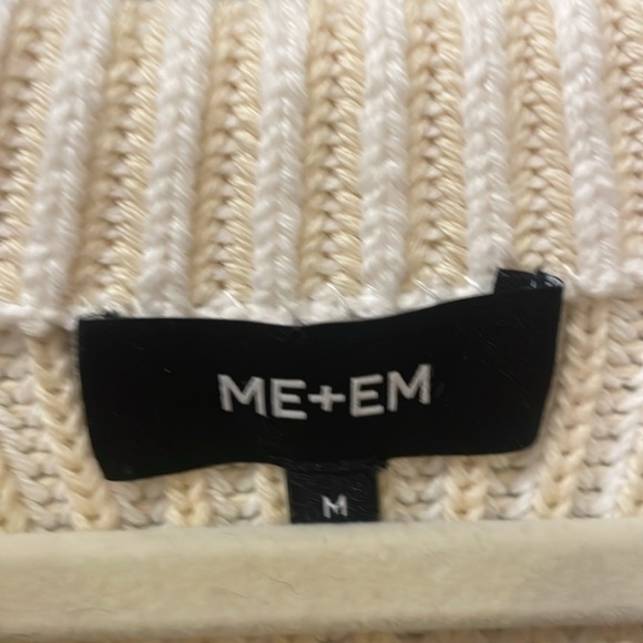 Gorgeous me + em sweater that’s cream and white stripes - Picture 2 of 7
